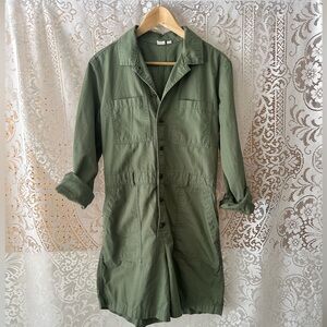 GAP ✨ LONG SLEEVE UTILITY ROMPER Sz. 8 100% Cotton